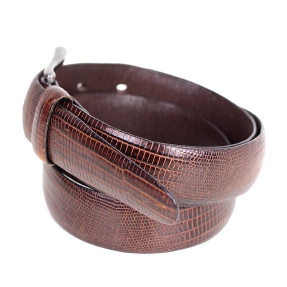 Bill Adler BROWN GENUINE LEATHER 1 1/8"Wd CASUAL DRESS MEN'S BELT Sz 36 (X82 - Picture 3 of 14